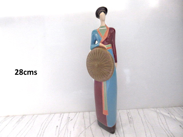 Statuette en cramique Gom Viet (Thiu Nu Bac B) 28cms